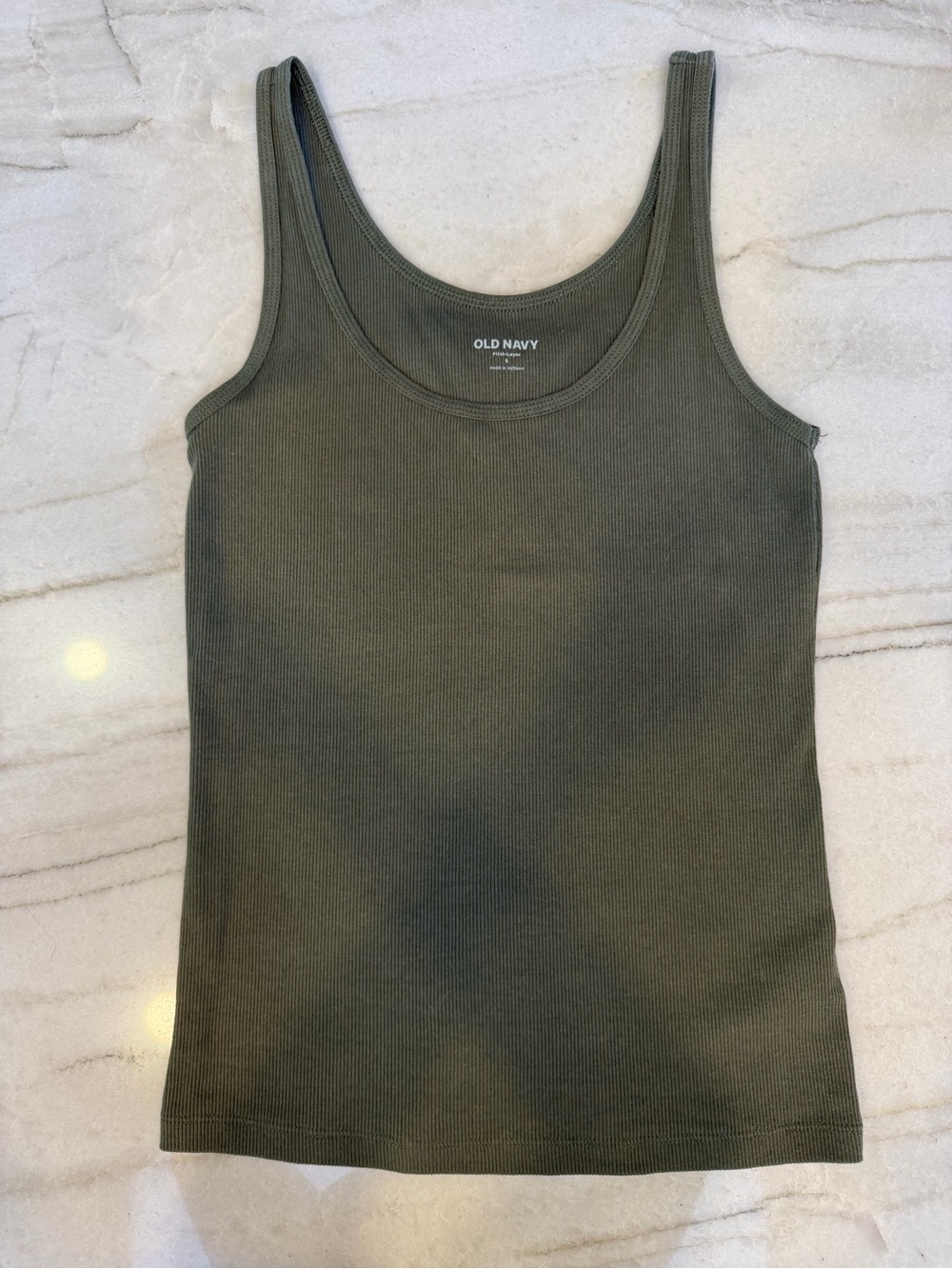 Old Navy Olive Green Ribbed Tank